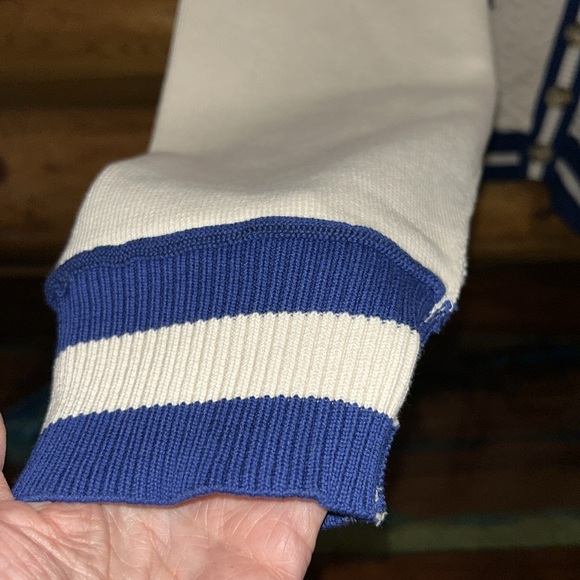 Free People Cream and Blue Cardigan - Picture 9 of 13